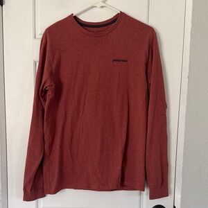 Patagonia Men's Brick Red Long Sleeve Tee